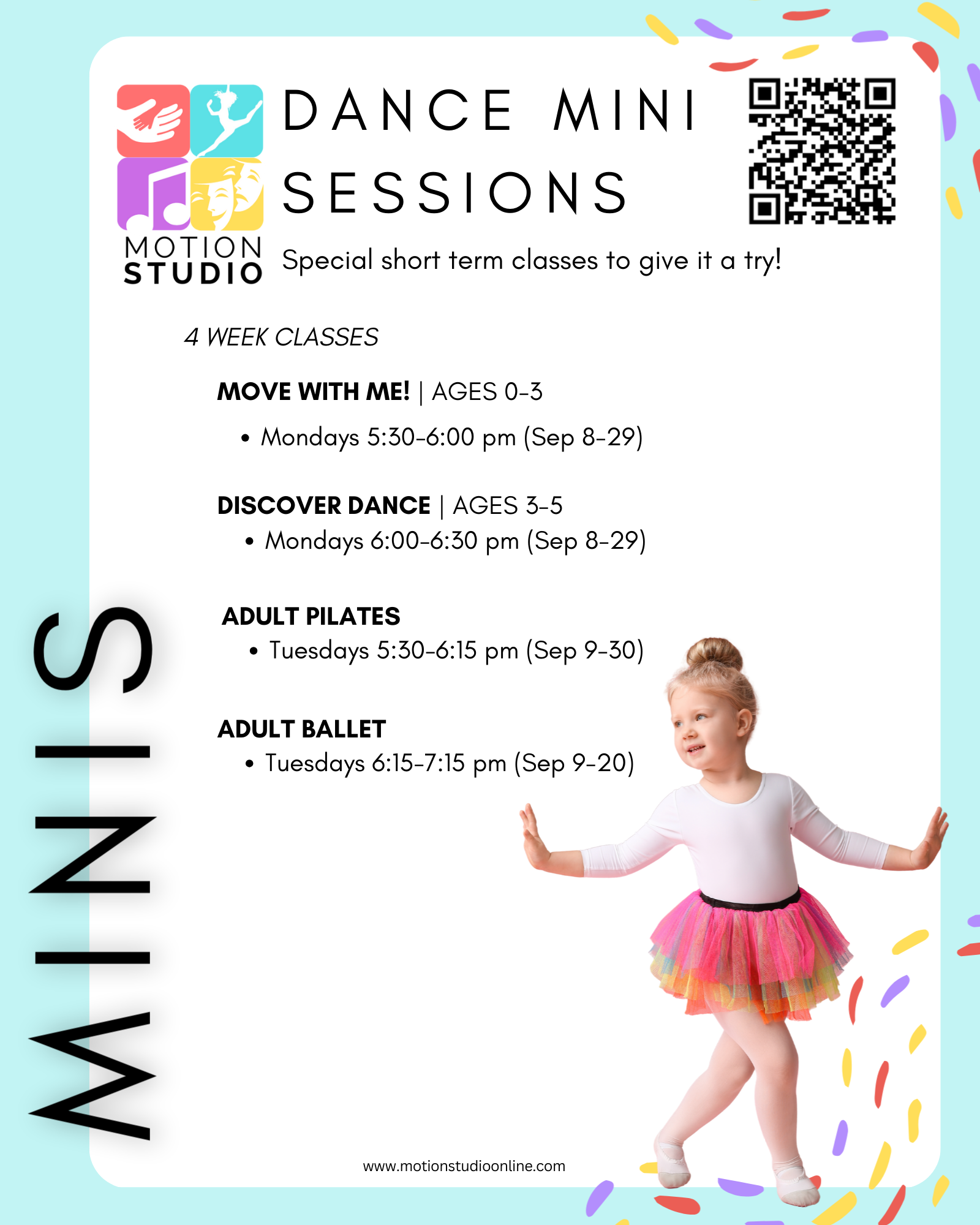 Mini Sessions OLD - Motion Studio